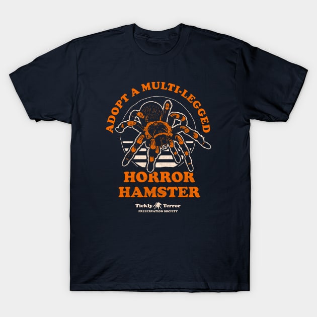 Adopt A Multi-Legged Horror Hamster - Spider T-Shirt by dumbshirts